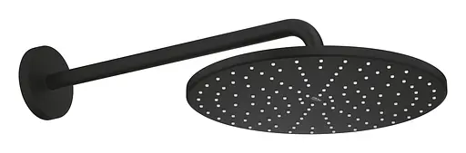 Верхний душ с душевым кронштейном 422 мм, 1 режим струи Grohe Rainshower 310 Mono 22121KF0, Черный матовый - фото 2