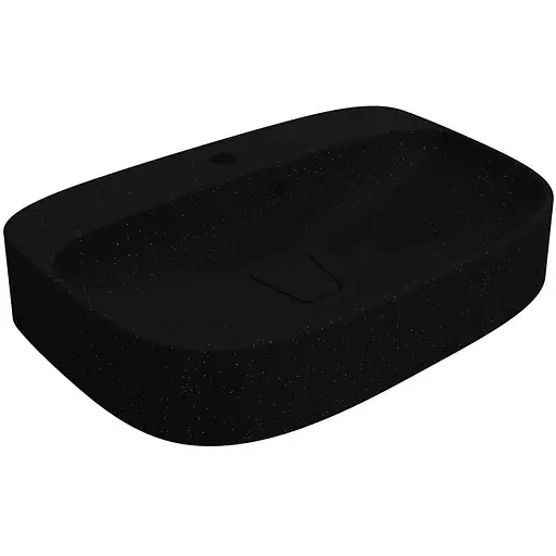 Умивальник Miraggio Lifou mirastone black 0000991, Чорний матовий - фото 1