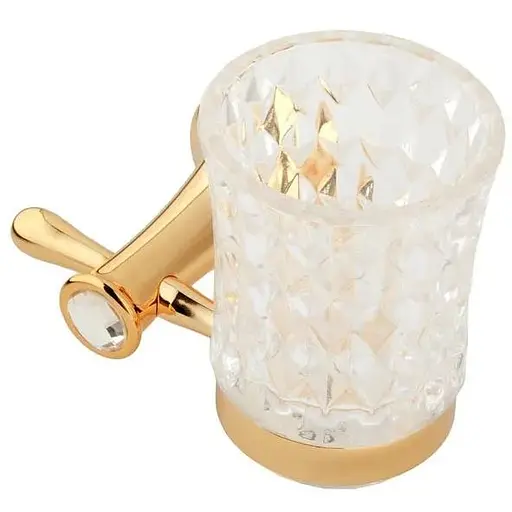 Склянка для зубних щіток Kugu Bavaria 306G золотий - фото 1