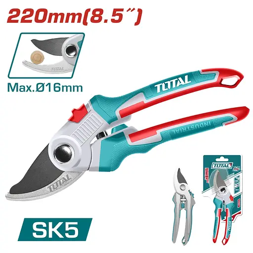 Секатор Total THT0601, 215 мм d-16 мм