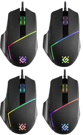 Мышка Defender Warfame GM-880L USB Black (52880) - фото 2