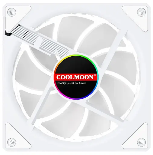 Вентилятор Coolmoon 120мм CM-W12-W Reverse (CM-W12-W-R) White - фото 8