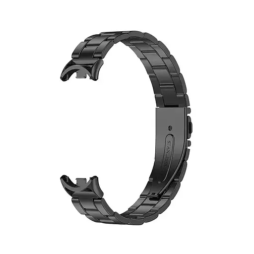 Комплект ремешков Tamister для фитнес-браслета Xiaomi Mi Band 8 и 9 Bead design Black-Silver - фото 4