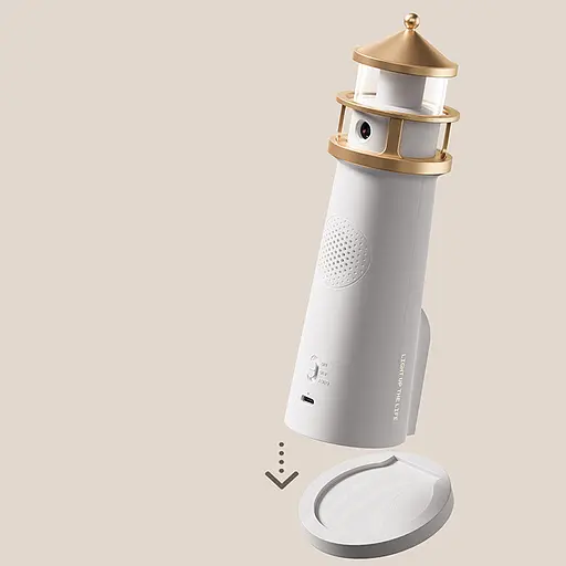 Проектор-нічник A08 Lighthouse 2in1 + Bluetooth колонка White - фото 8