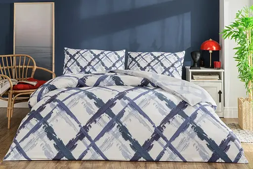 Постільна білизна Briza Mavi Ранфорс / простирадло на резинці Tac pbe0051229 - фото 1