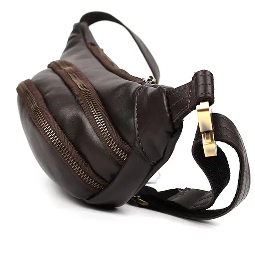 Шкіряна чоловіча сумка на пояс TARWA 11х30х5 см nsa0001313 - фото 5