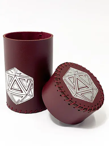Настільна гра Планета Ігор Чаша для кубиків D20 (бургунді) (Dice cup D20 burgundy) (pi-dc006) - фото 2