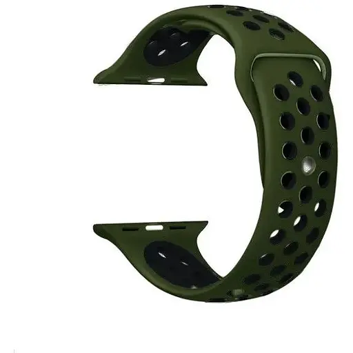 Ремінець Apple Watch Nike Sport 38/40/41 мм Olive Чорний (30) - фото 1