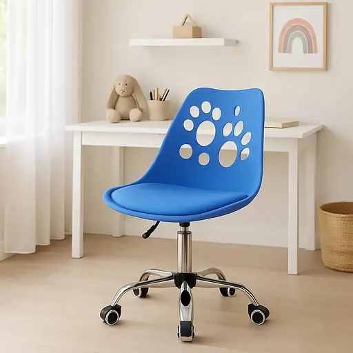 Офісне крісло Leobert Print синій - фото 2