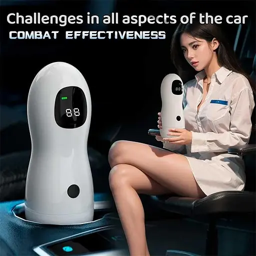 Автоматический мастурбатор вагина Sex Robot с дисплеем USB type-C белый - фото 8