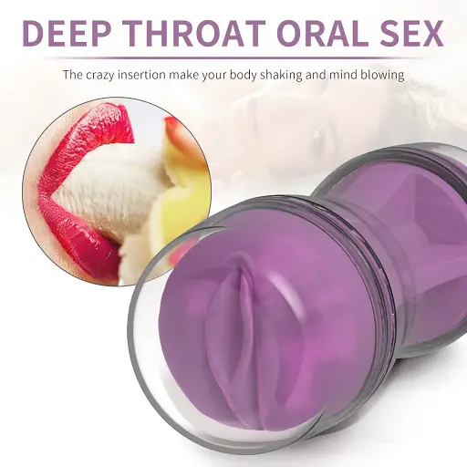 Чоловічий вібратор 2 в 1 Піхва, Рот, Чоловічий мастурбатор - фото 3