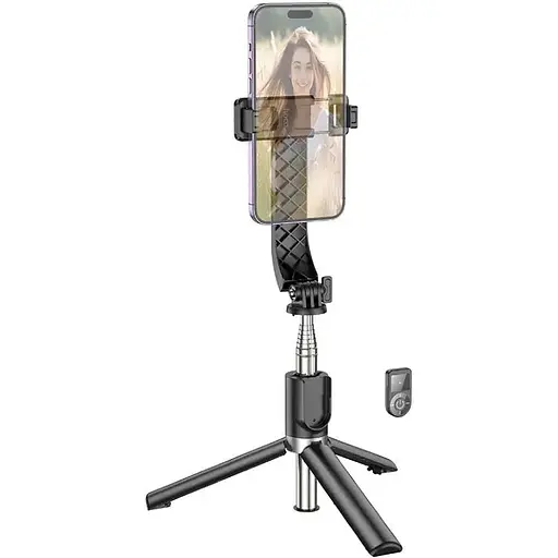 Селфи-монопод Hoco K20 Prior live broadcast holder черный - фото 1