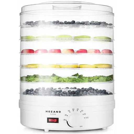 Сушилка дегидратор для мяса и овощей Mozano AGD/SUS/03#BIA 500 Вт сито 28 см до 70 °C - фото 5