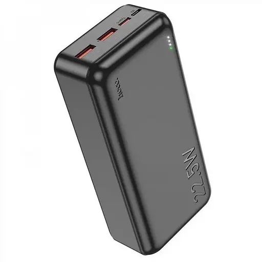 Універсальна зарядна батарея Hoco J101B 30000mAh Astute PD20W+QC3.0 22.5W 2USB Micro/Type-C (Чорний)