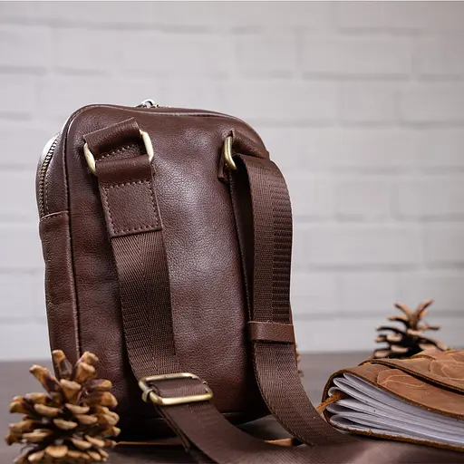 Сумка кожаная мужская SHVIGEL 19,5х14,5х4 см sum0012786 - фото 6