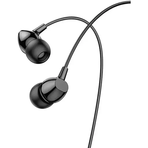 Навушники Hoco M94 universal earphones with microphone чорні - фото 1