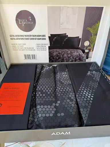 Постільна білизна Sauvage Black Сатин Luoca Patisca pbe0050995 - фото 2