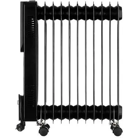 Масляный радиатор Ardesto 2.5 кВт площадь обогрева 25 кв.м черный напольный 11 секций (OFH-E11X2) - фото 3