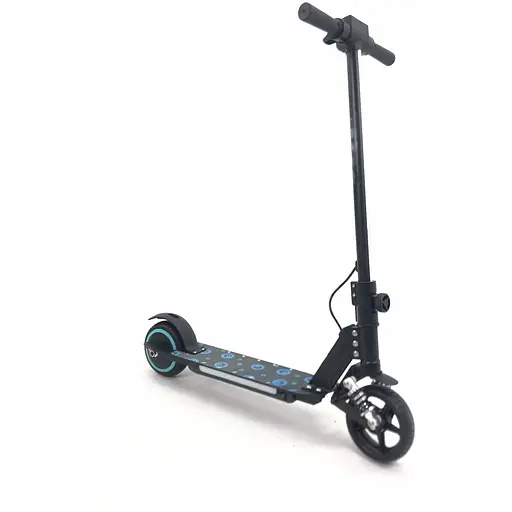 Детский Электросамокат E-Scooter ES3 LED + амортизатор Черный - фото 4