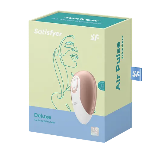 Вакуумний стимулятор клітора Satisfyer Deluxe золотий - фото 9