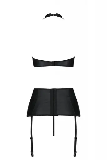 Комплект из экокожи Passion Nancy Set black 6XL/7XL - фото 4