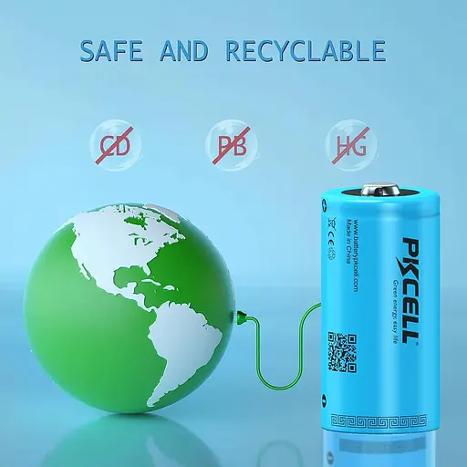 ICR18350 Аккумуляторная батарея 3,7 В, литий-ионные 900 мАч Батареи для факела, игрушки, упаковка из 4 штук, PKCELL - фото 4