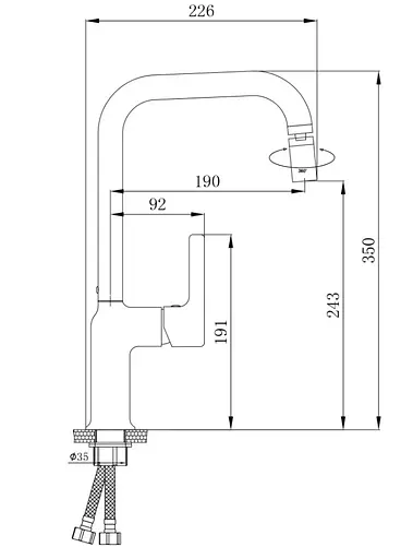 Змішувач для кухні Qtap Cardinal QTCAR344CRM45658 - фото 5