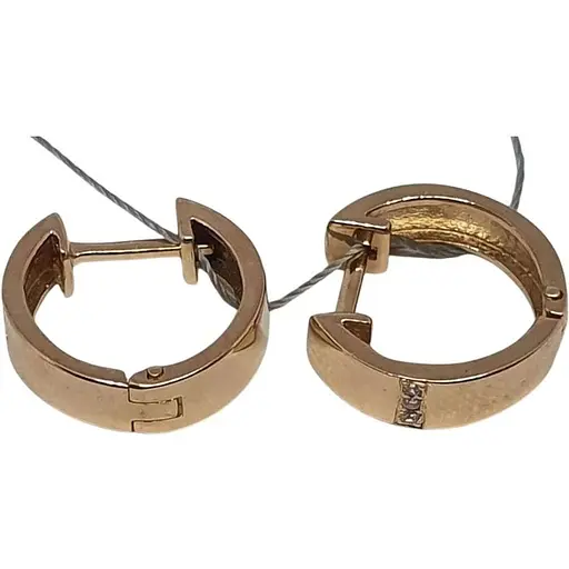 Золоті сережки Ювелірне виробництво А. Долина з фіанітами. 120911