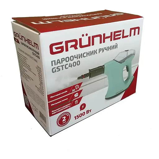 Пароочисник ручний Grunhelm GSTC400 бойлер 400 мл 9 аксесуарів (142746) - фото 5