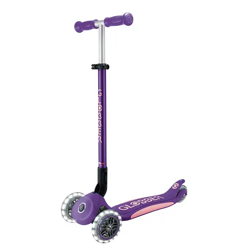 Самокат Globber Elite Lights колеса с подсветкой 50 кг фиолетово-розовый (439-603-3)