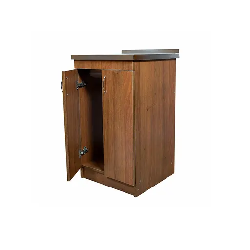 Тумба з накладною мийкою в комплекті для кухні ЛДСП 50х50х83 см Горіх (52866-01130) - фото 4