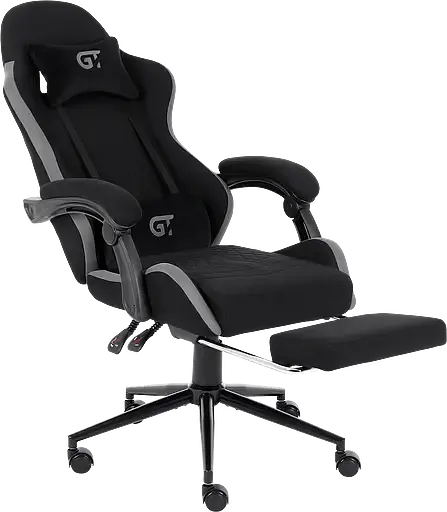 Геймерское кресло GT Racer черное с серым (X-2324 Fabric Black/Gray) - фото 5