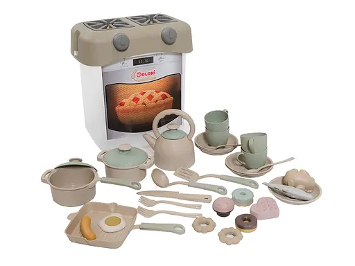 Кухня DOLONI Фламинго Бокс с набором посуды 34 предмета ECO (01480/02eco)