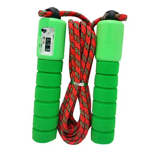 Скоростная скакалка со счетчиком Bambi MS 0345-1(Green) длина 280 см - фото 1