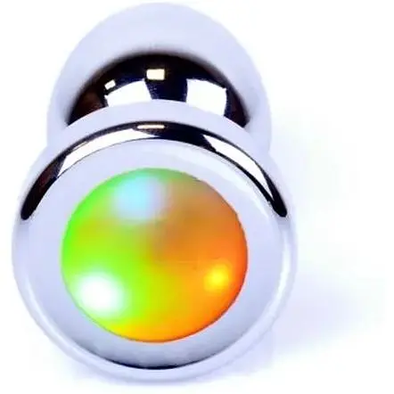 Анальна пробка Boss Of Toys Boss Series - Jewellery Plug Disco Flashlight S, BS6400007, Сріблястий - фото 3