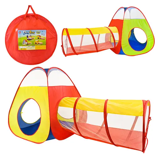 Дитячий намет "Піраміда" JY1711-1, 88 х 88 х 90 см 2 входи - фото 4