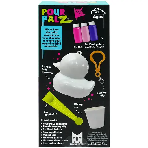 Набор для творчества ToyMonster Флюид Арт Брелок Утенок в ассортименте (GS-G26262) - фото 21