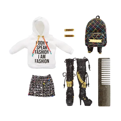 Кукла Амая Рэин Rainbow High 582953 серии Junior Highс аксессуарами - фото 6