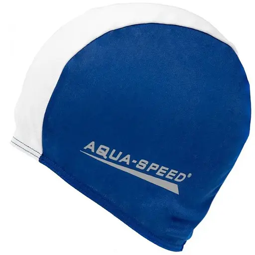 Шапочка для плавання Aqua Speed Polyester Cap Синій/Білий (1000-091-15)