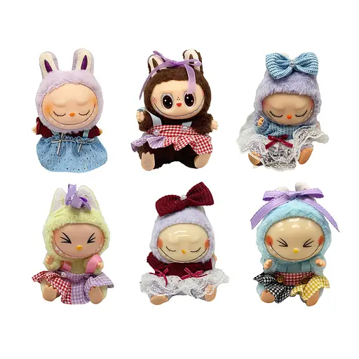 Дитяча м'яка іграшка-брелок The Monsters Labubu Bambi Labubu14 в асортименті - фото 1