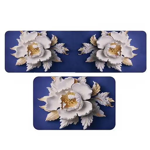 Набір діатомітових 3D килимків для ванної кімнати 2 ( шт) 38×58/38×118 (см) килимок для будинку ванни душа і туалету Yiwu HP-42-48