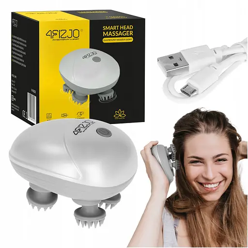 Электрический массажер для головы 4FIZJO Smart Head Massager 4FJ0619 White (P-5907739319500) - фото 1
