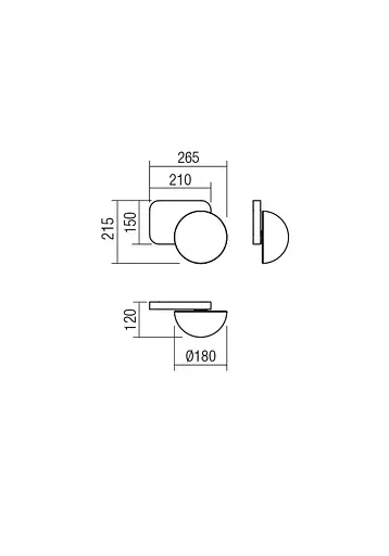 Бра Redo LUMIEN AP 1X10W G9 D265 GOLD/WHITE (5.1.1) 01-2470 - фото 2