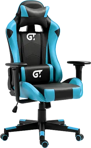 Геймерское детское кресло GT Racer черное с синим (X-5934-B Kids Black/Blue) - фото 2