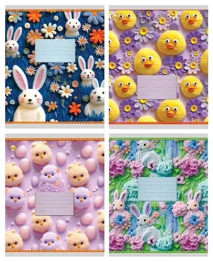 Зошити учнівські 12 аркушів коса лінія 25 штук в упаковці ТЕ43113