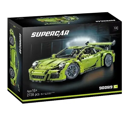 Детский конструктор Гоночная 3D машина Supercar 90089 Porsche (2728 деталей) - фото 2