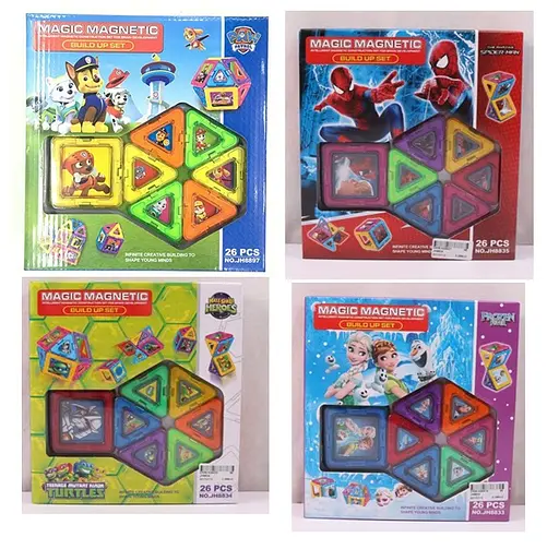 Конструктор магнитный, 26 деталей, (В ассортименте) - фото 2