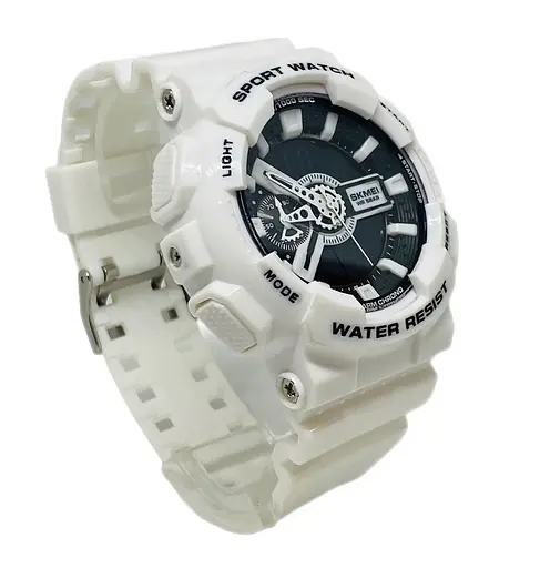 Наручные тактические часы Skmei 1688 (Черно-белые) - фото 5