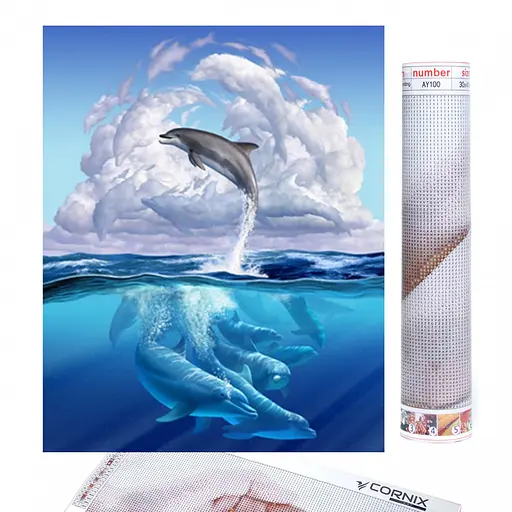 Набір алмазної мозаїки (вишивки) Cornix Art 40 x 30 см AY77 - фото 1