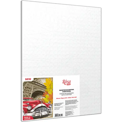 Полотно на картоне с контуром Rosa Start Города Париж 5 30х40 хлопок акрил - фото 2
